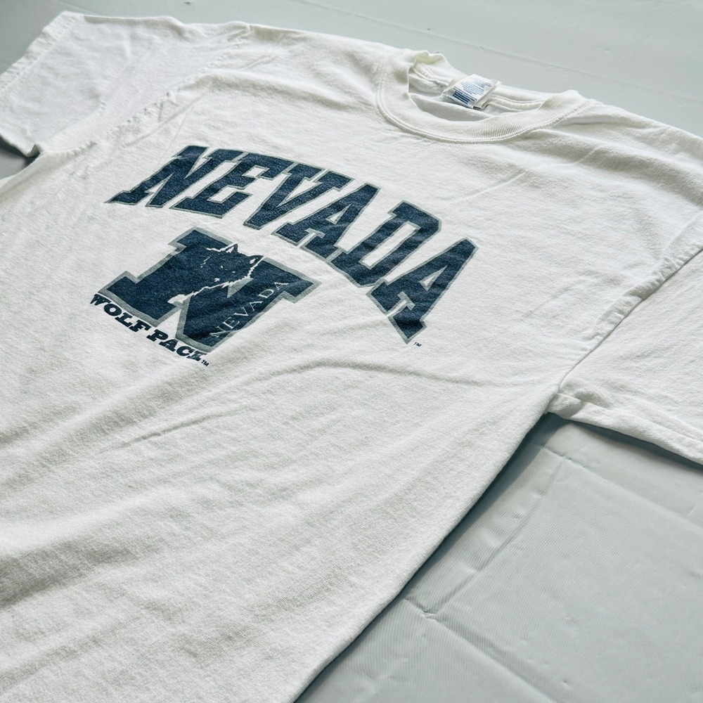 Dodger Nevada Wolf Pack T-Shirt Mens XL White NCAA Collegiate Graphic Tee